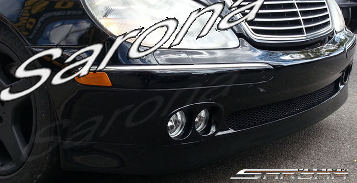 Custom Mercedes S Class  Sedan Front Bumper (2000 - 2002) - $590.00 (Part #MB-073-FB)